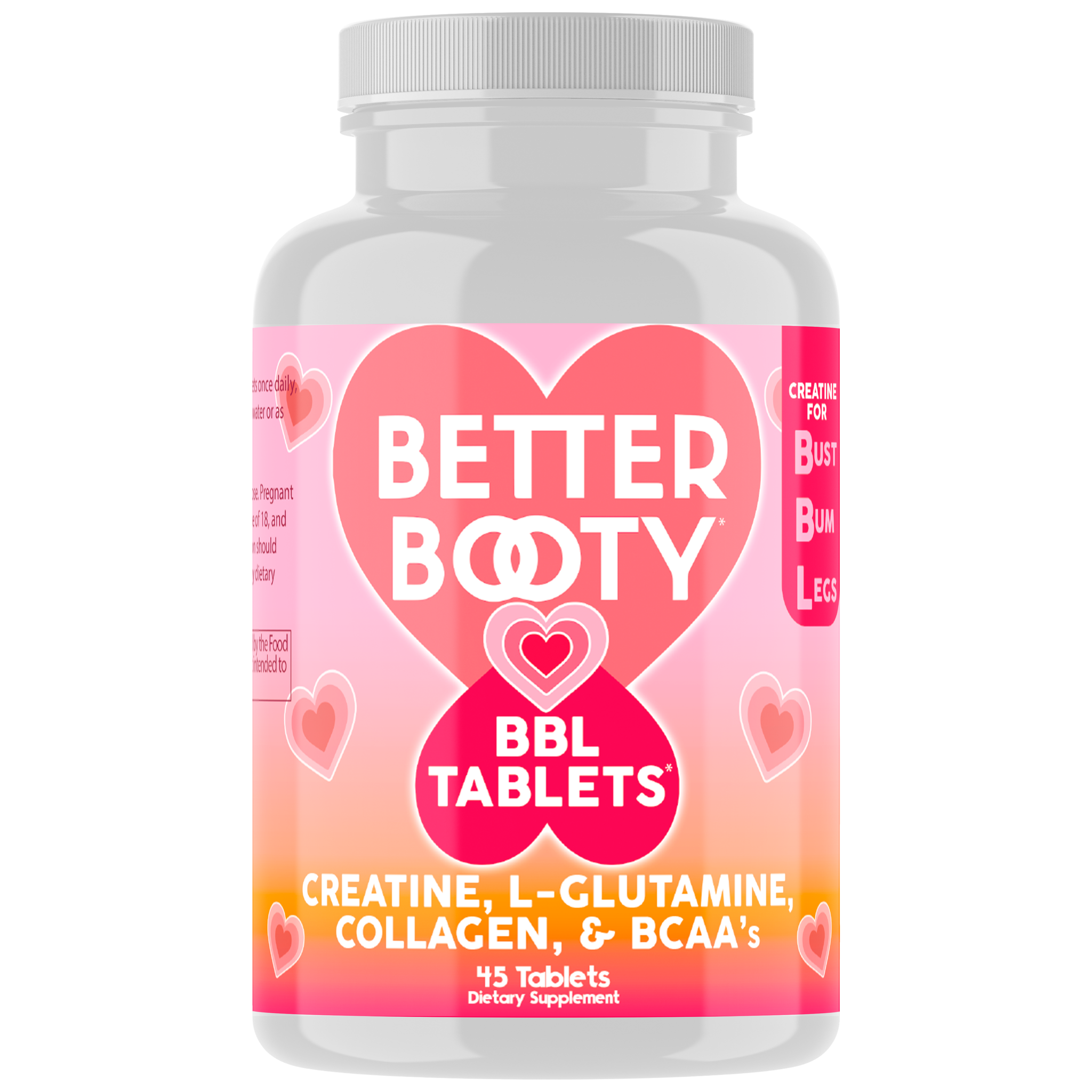 Better Booty BBL Tablets - Creatine Complex Pills for Glute Building-45ct