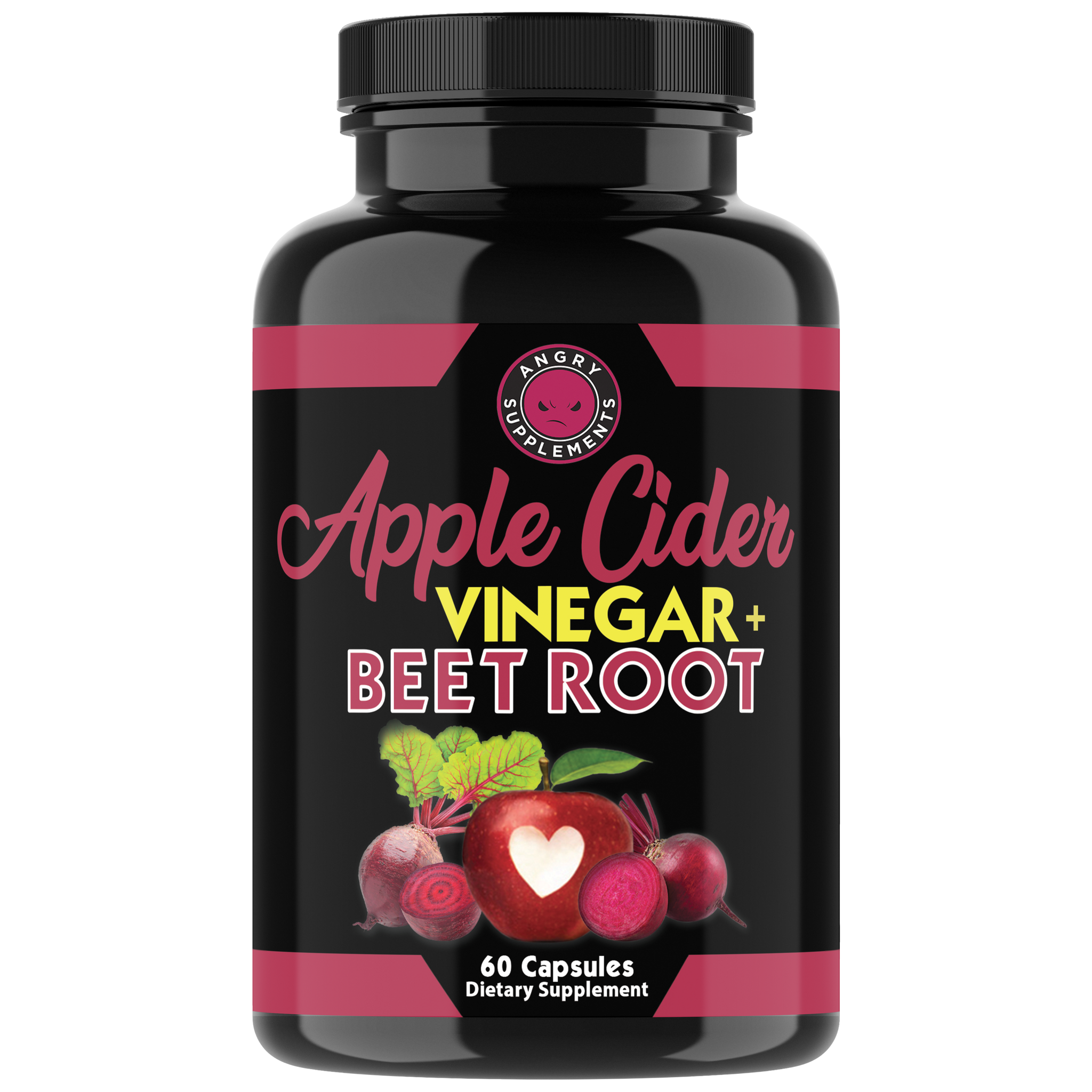 Angry Supplements Apple Cider Vinegar + Beet Root 60ct Capsules-GROUPON REDEMPTION DEAL ONLY