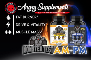 Monster Test Fat Burner AM Thermogenic Diet Pills Day-Time Formula