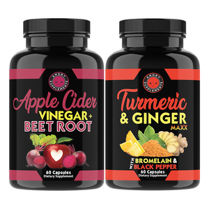 Apple Cider Vinegar + Beet Root and Turmeric & Ginger Maxx Combo 2-Pack
