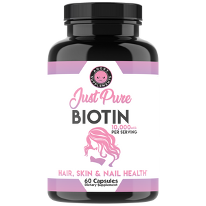 Just Pure Biotin, 10,000 MCG per Serving, 60ct