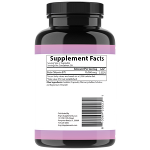 Just Pure Biotin, 10,000 MCG per Serving, 60ct