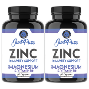 Angry Supplements Just Pure Zinc with Magnesium & Vitamin B6, Immunity Support Complex Capsules-GROUPON REDEMPTION DEAL ONLY
