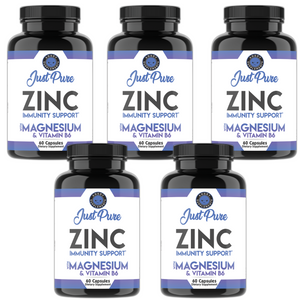 Angry Supplements Just Pure Zinc with Magnesium & Vitamin B6, Immunity Support Complex Capsules-GROUPON REDEMPTION DEAL ONLY