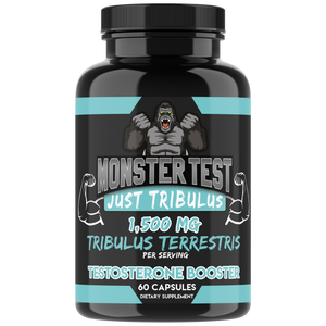Monster Test Men's Just Tribulus 1,500 MG, Testosterone Booster