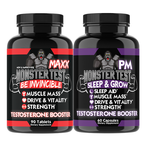 Monster Test Maxx and Monster Test PM Combo Pack - Angry Supplements