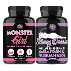 Women's Weight-Loss Workout Combo: Monster Girl Pre-Workout and Skinny Dreams 2-Pack