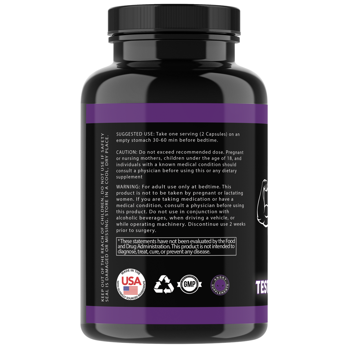 Monster Test Testosterone Booster, 6,000+ mg Maximum Strength Angry