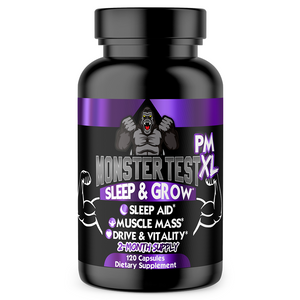 Monster Test PM XL 120CT, Testosterone Booster Sleep-Aid