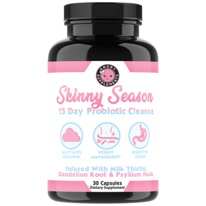 Skinny Season 15 Day Probiotic Cleanse - Detox & Cleanse, Digestive Health, Bloating & Gas Relief, Weight Management