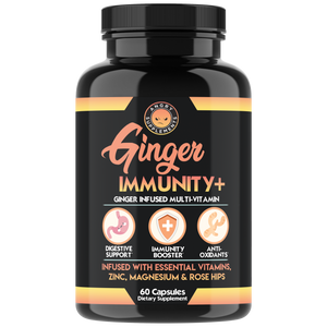 Ginger Immunity + Immune Support & Wellness, Ginger Infused Multi-Vitamin